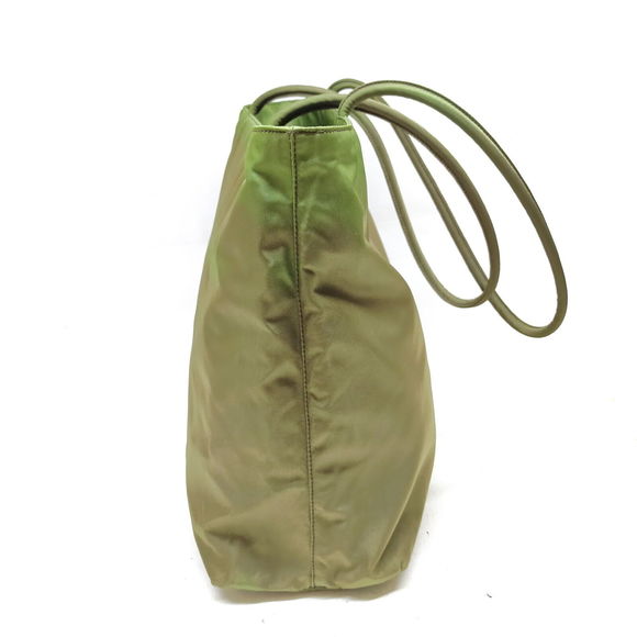 Prada Hand Bag Green Nylon #77090P10 - Picture 3 of 9